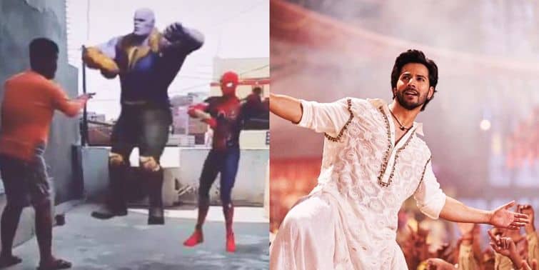 Kalank-Connects-Avengers-Thanos-And-Spiderman-Dance-To-Varun-Dhawans-First-Class
